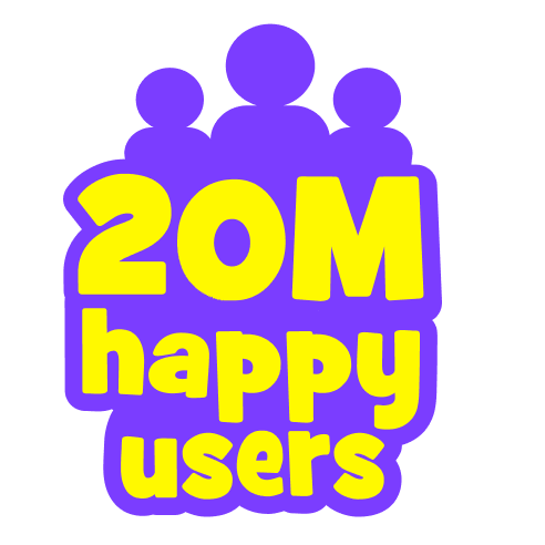 20M happy users - Kiddopia